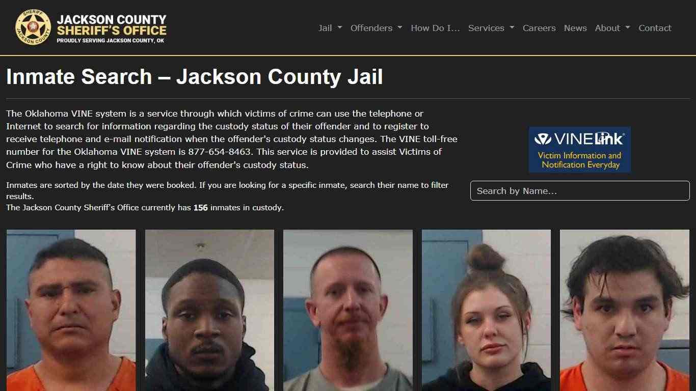 Inmate Search | Jackson County Sheriff's Office